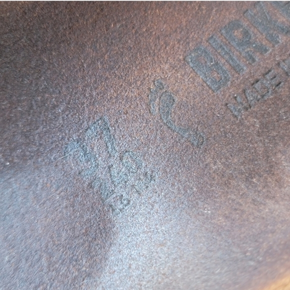 Birkenstock Granada Sandals EU 37 US 6.5 7 Leather | Solid Earthy Color Hippie - Picture 9 of 9